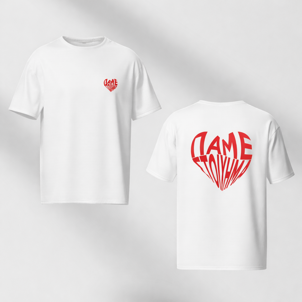 T-Shirt “ΠΑΜΕ ΣΤΟΙΧΗΜΑ” με καρδιά Print