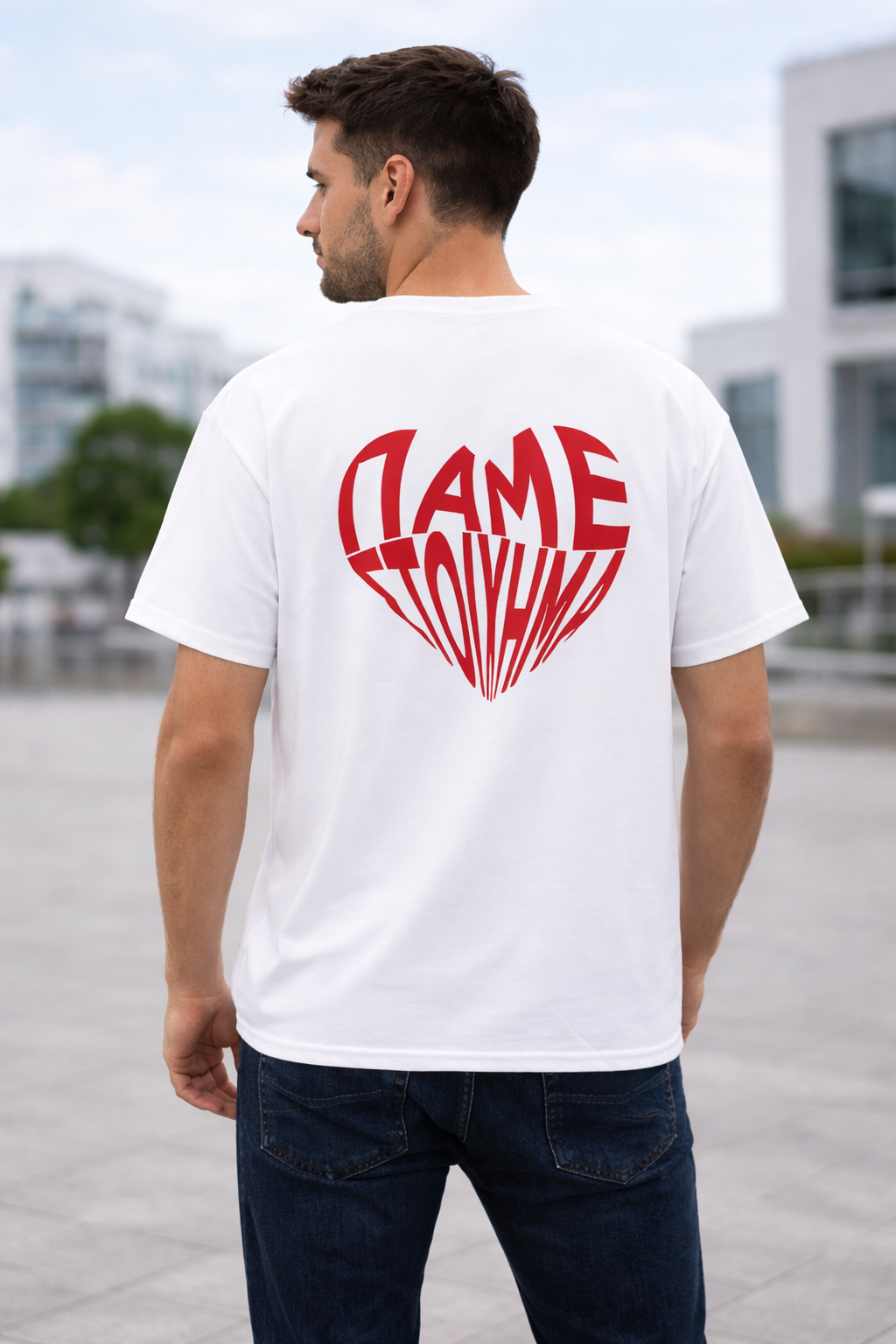 T-Shirt “ΠΑΜΕ ΣΤΟΙΧΗΜΑ” με καρδιά Print