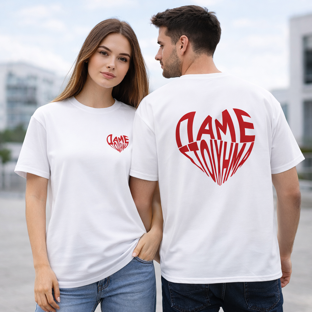 T-Shirt “ΠΑΜΕ ΣΤΟΙΧΗΜΑ” με καρδιά Print