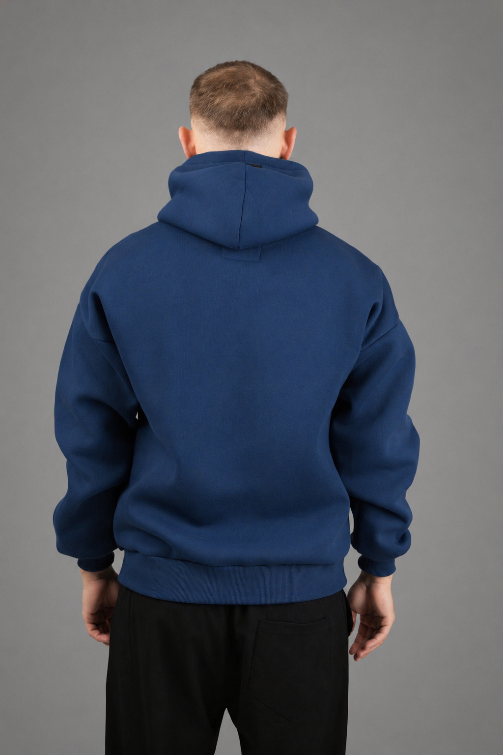 Blue Maren Φούτερ Hoodie με κίτρινο κεντητό Λογότυπο “Pq”